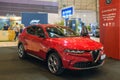 Alfa Romeo Tonale electric hybrid car at ECAR SHOW - Hybrid and Electric Motor Show