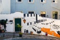 Lisbon, Portugal - May 20, 2017: Fragments from the streets of t