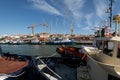 Tugboats at the Rocha Conde de Ãâbidos Terminal in Lisbon.