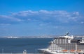 Lisbon Portugal. May 4, 2022: The MSC virtuosa in the port of Lisbon