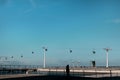 LISBON/PORTUGAL- 15MAY2021- View from the cable car in the park of nations