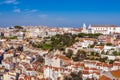 Lisbon, Portugal. The Mouraria and Graca Historical Districts with the Graca Church