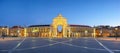 Lisbon Portugal night panorama city skyline Royalty Free Stock Photo