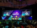 Attendees at on of the Web summit talks