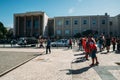 Brazilians queue to vote for the the Brazilian President at Lisbon`s Law University