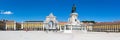 Lisbon Portugal Praca do Comercio square town city travel panorama