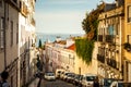 Lisbon, Portugal - Septmember 19, 2016: Streets around Viewpoint de Santa Luzia.