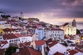 Lisbon, Portugal Skyline at Alfama Royalty Free Stock Photo