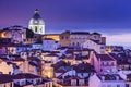 Lisbon, Portugal Skyline at Alfama Royalty Free Stock Photo