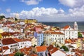 Lisbon, Portugal Skyline at Alfama Royalty Free Stock Photo