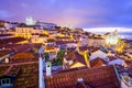 Lisbon, Portugal Skyline at Alfama Royalty Free Stock Photo