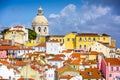 Lisbon, Portugal Skyline at Alfama Royalty Free Stock Photo