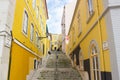 Lisbon, Portugal: Travessa da Arrochela in the old city Royalty Free Stock Photo