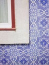 Lisbon Portuguese Blue Tiles and Window Royalty Free Stock Photo