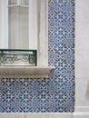 Lisbon Portuguese Blue Tiles and Window Royalty Free Stock Photo