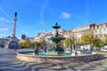 Lisbon, Rossio Square fountain