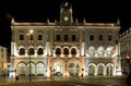 Lisbon's art-deco railway station by night