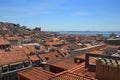 Lisbon skyline over alfama old town and with the river tejo in the background Royalty Free Stock Photo