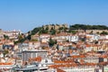 Lisbon skyline, Portugal. , the Baixa, Alfama and Mouraria Districts