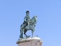 Lisbon statue Royalty Free Stock Photo