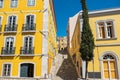 Lisbon street view. Portugal Royalty Free Stock Photo