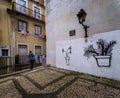 Lisbon streets of old Alfama