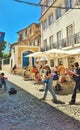 Lisbon streets vibes on a spring day in europe portugal