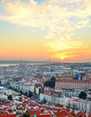 Lisbon sunset skyline, Portugal Royalty Free Stock Photo