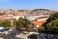 Lisbon and SÃÂ£o Jorge Castle Royalty Free Stock Photo