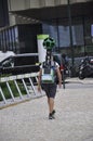 Lisbon, 18th July: Cartographer mapping Google Maps Street view in Lisbon