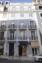 Lisbon, 16th July: Hospital Bonecas Headquarters from Praca Figueira Square in Baixa in Lisbon