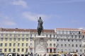 Lisbon, 16th July: King Dom Joao I Statue from Praca Figueira square in Baixa district of Lisbon