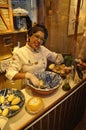 Lisbon, 14th July: Pastel de Bacalhau Confectionery Shop interior near the Castle Sao Jorge from Alfama district in Lisbon