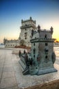 Lisbon Tower Belem HDR Royalty Free Stock Photo