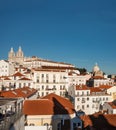 Lisbon town skyline at the Alfama