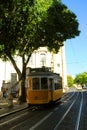 Lisbon tram car Royalty Free Stock Photo