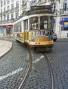 Famous tram 28, Lisbon, Portugal patio