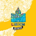 Lisbon Travel Secrets Art Map