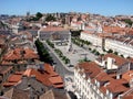 Lisbon view, the Rossio square Royalty Free Stock Photo