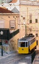 Lisbon yellow tram