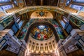 Interiors of Sainte-Therese basilica, Lisieux, France