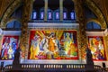 Interiors of Sainte-Therese basilica, Lisieux, France