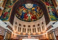 Interiors of Sainte-Therese basilica, Lisieux, France