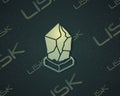 Lisk blockchain design background style Royalty Free Stock Photo