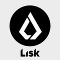 Lisk LSK Vector Logo - Decentralized blockchain applications in JavaScript, crypto currency. Black and white icon