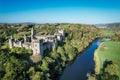 Lismore Castle, County Waterford, Ireland, on a tranquil spring day under a flawless blue sky Royalty Free Stock Photo