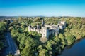 Lismore Castle, County Waterford, Ireland, on a tranquil spring day under a flawless blue sky Royalty Free Stock Photo