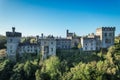 Lismore Castle, County Waterford, Ireland, on a tranquil spring day under a flawless blue sky Royalty Free Stock Photo