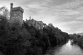 Lismore castle over the blackwater Royalty Free Stock Photo