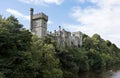 Lismore Castle viewed from Blackwater river, Co Waterford, Munster Province, Ireland Royalty Free Stock Photo